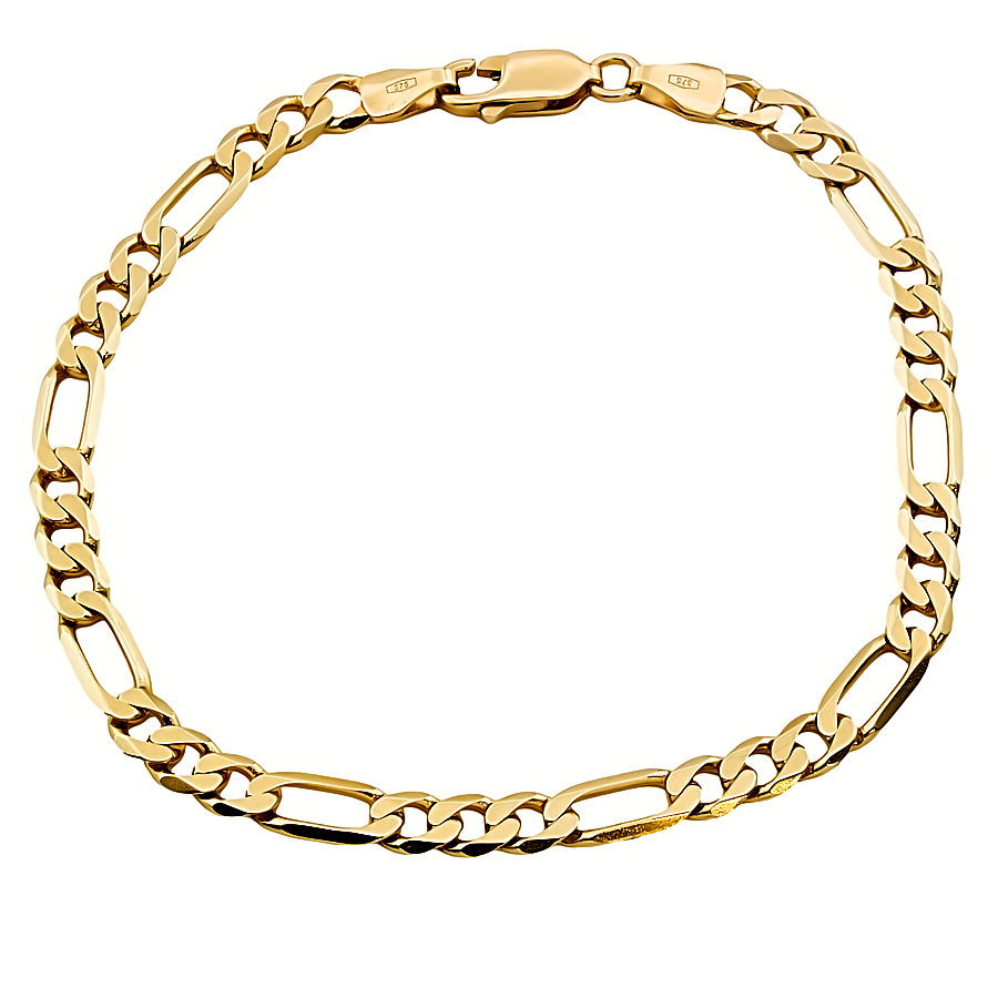 9ct Gold 5.3g 7 inch Figaro Bracelet